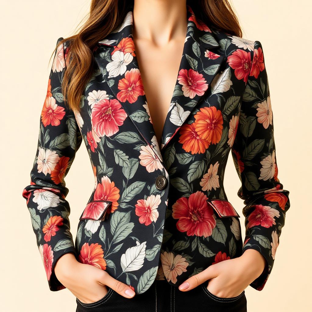 Floral Statement Blazer